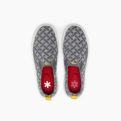 Enhanced Canvas Slip On Piscator Grey