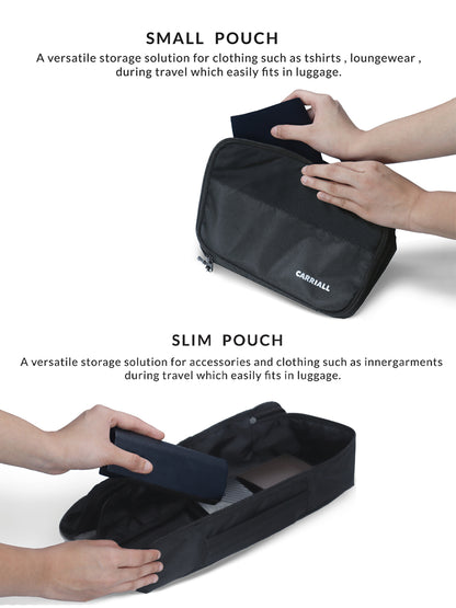Carriall Black Packing Cubes (Set of 6)