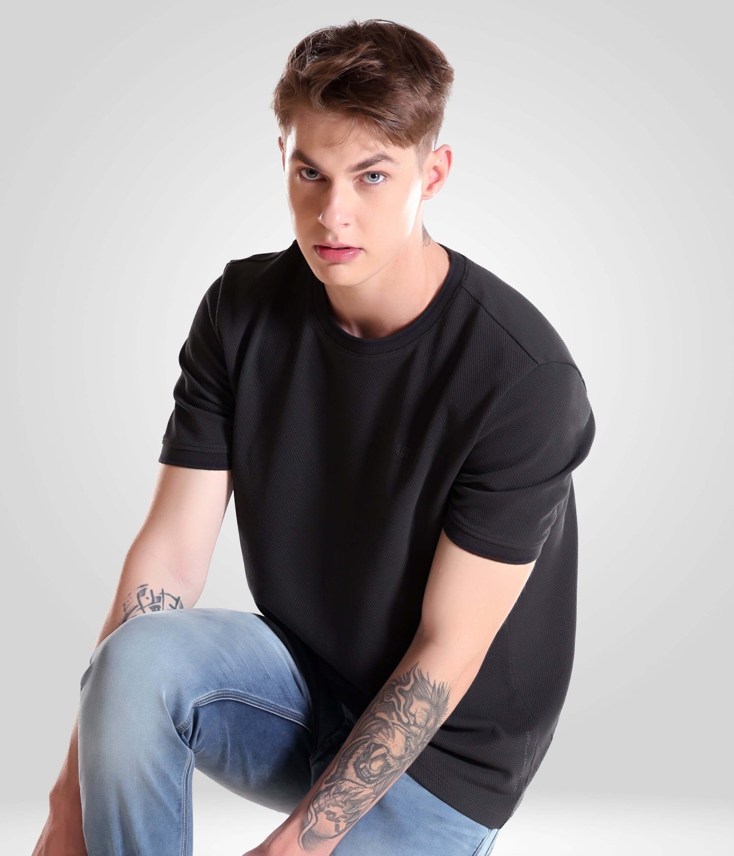 Crew Neck Tshirt |Cool Tech + UV Protectant + Anti Odour  OBSIDIANGREEN