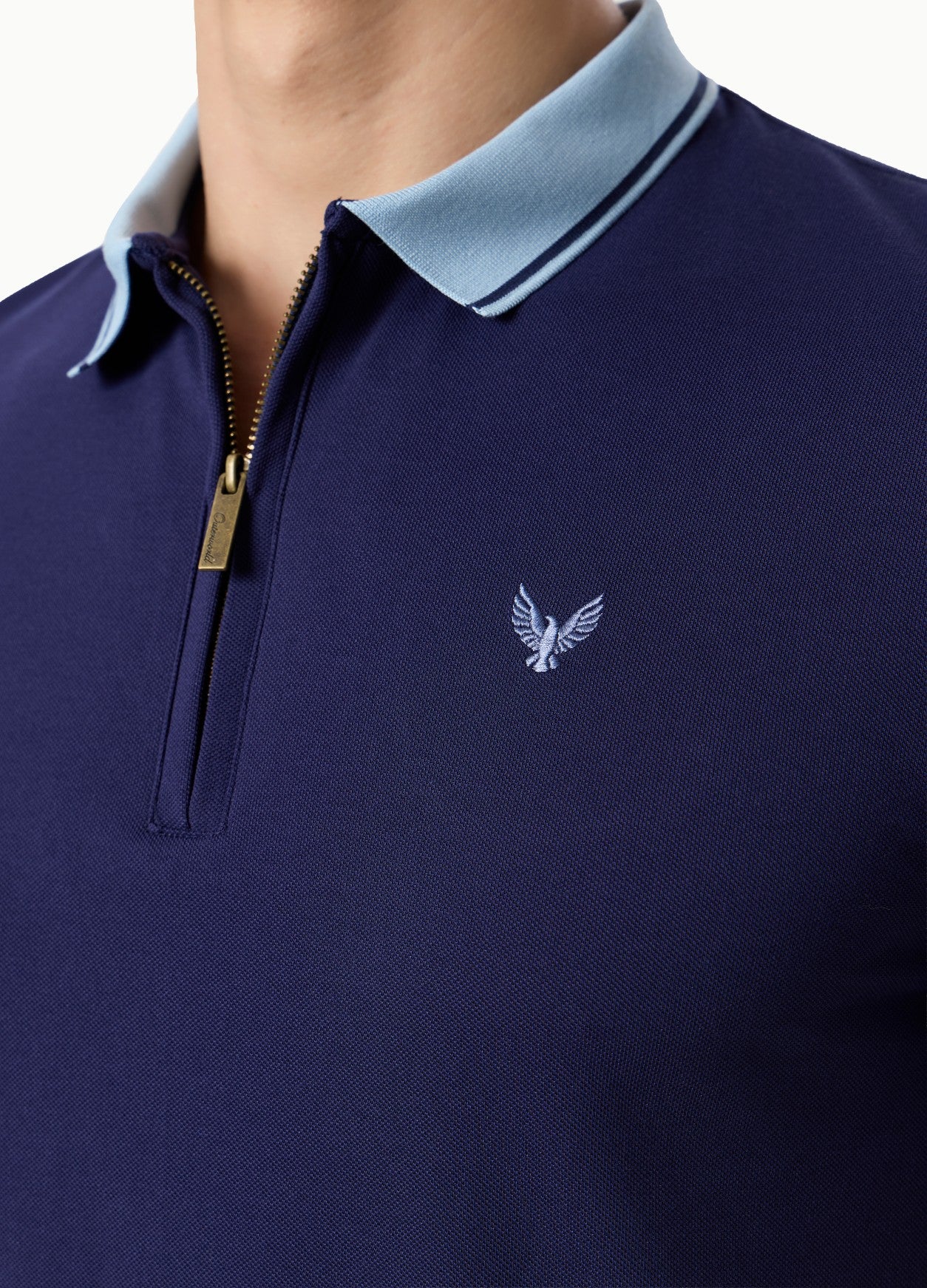 Azure Trim Polo Blue