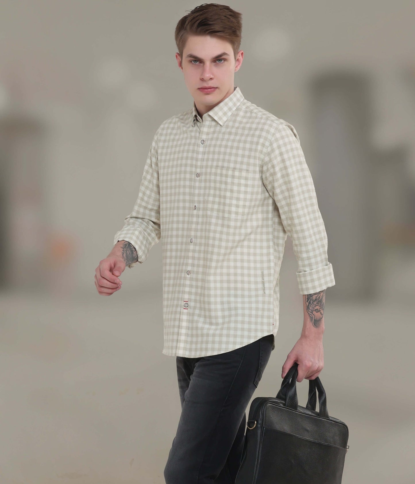 Shirt | Anti Stain Anti Odor Water Repellent   CREAMYGREEN
