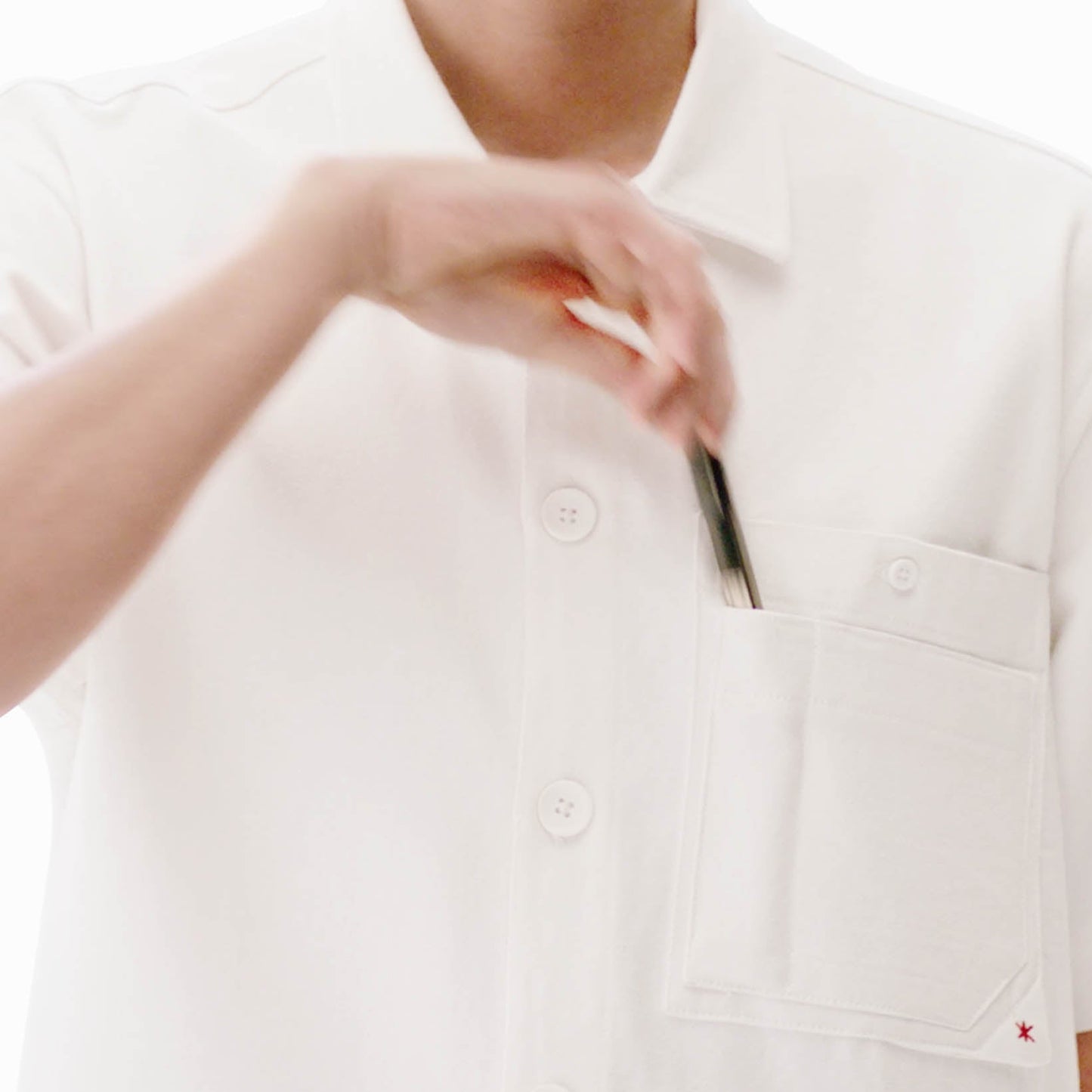 Circuit Shirt White | Ludic at Broadway