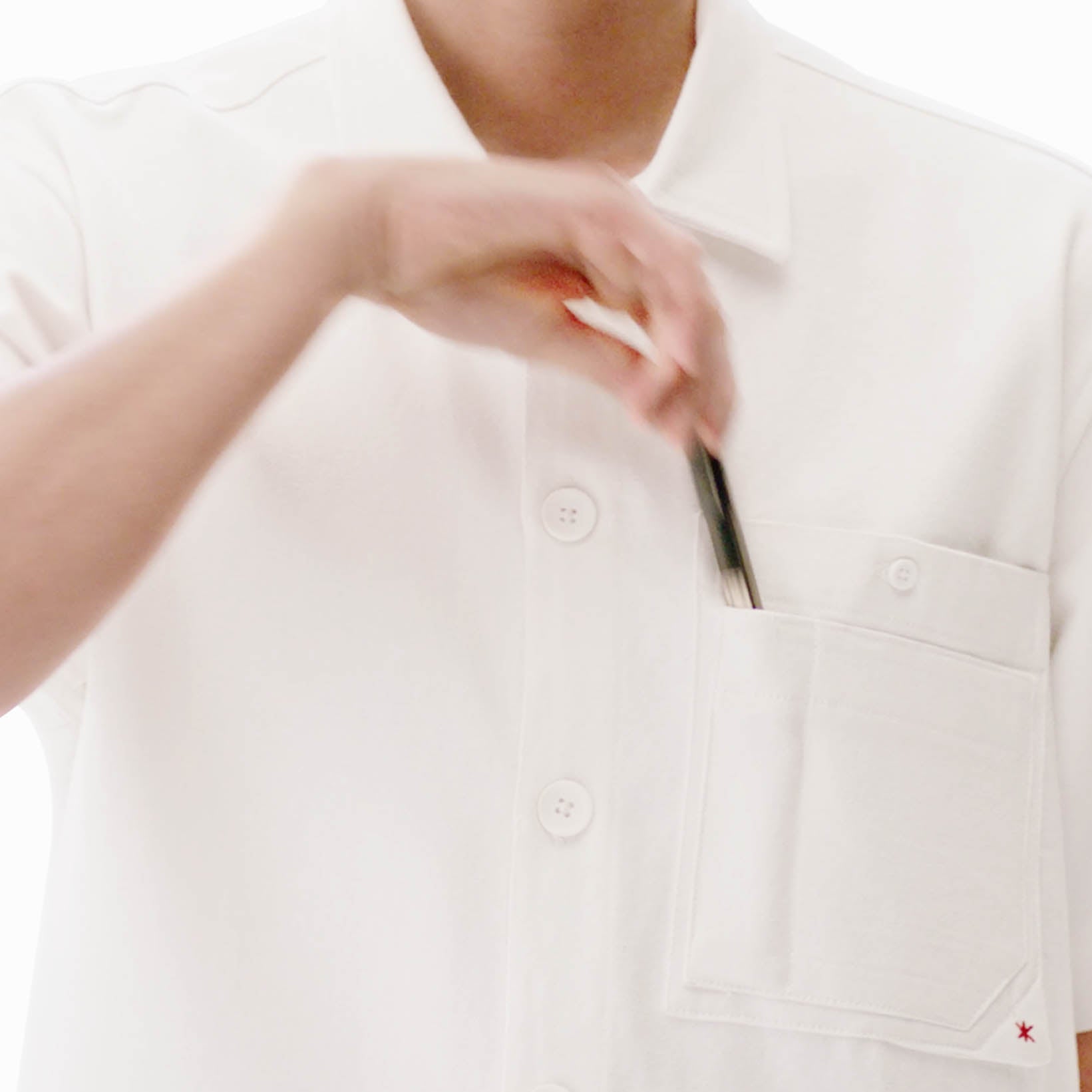 Circuit Shirt White | Ludic at Broadway