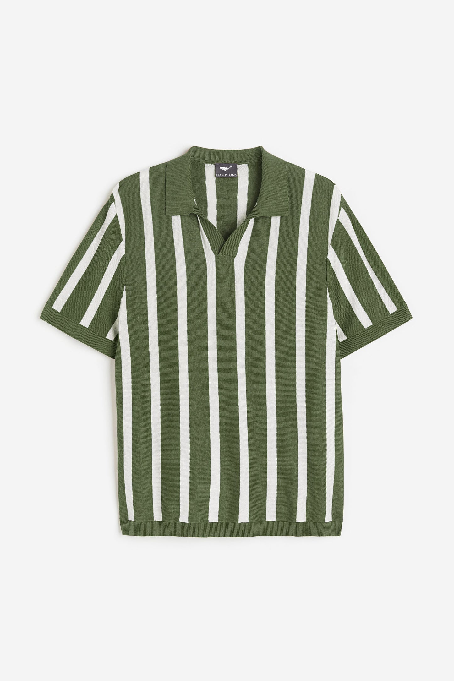 Summer Green Stripes Old Money Polo
