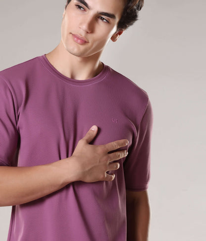 Crew Neck Tshirt |Cool Tech + UV Protectant + Anti Odour  DUSTYROSE