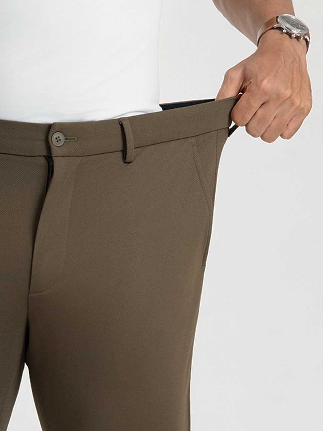 Highland Olive Slim Fit Lightweight Power Stretch Pants