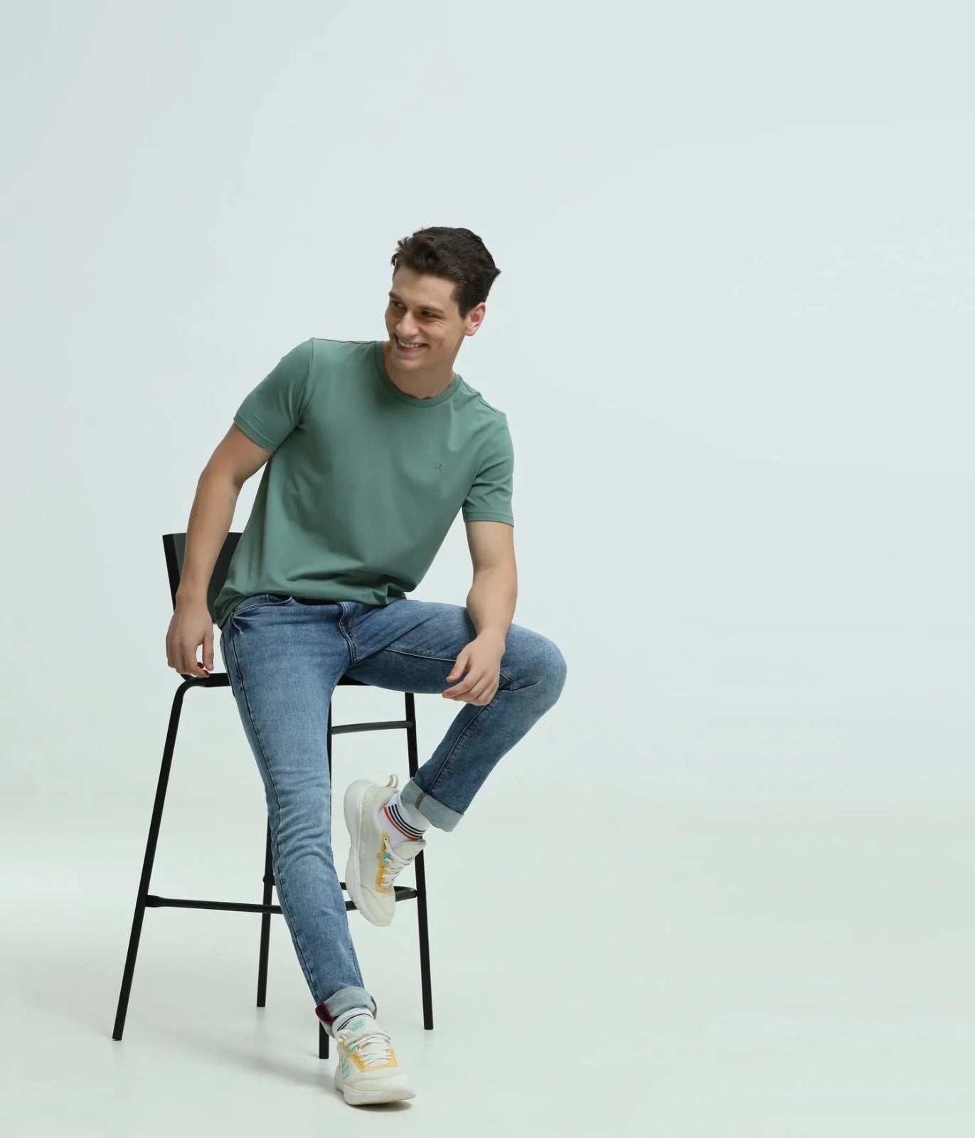 Crew Neck Tshirt | Anti Stain Anti Odor Water Repellent-SIMPLEGREEN