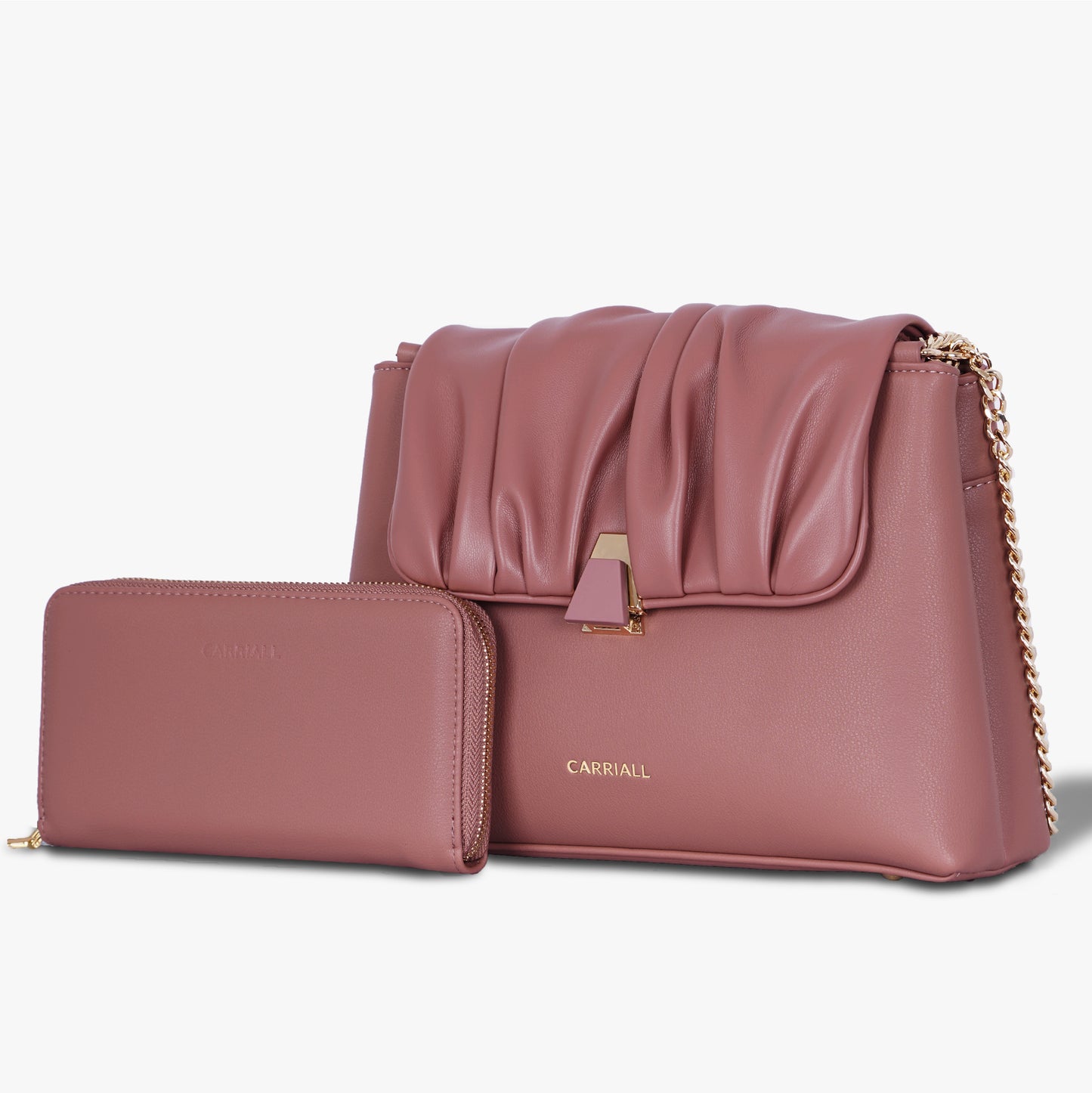 Carriall Bella Womens Vegan Leather Handbag for women & girls (Pink)