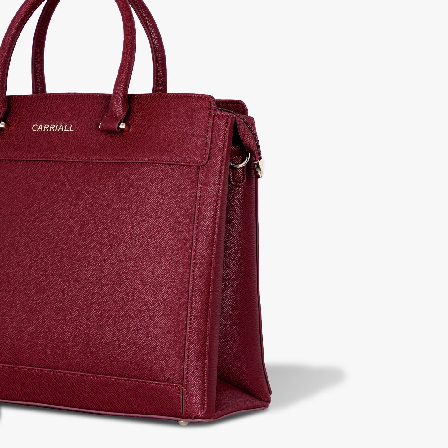 Carriall Empress Vegan Leather Tote bag for women & girls (Wine Red)