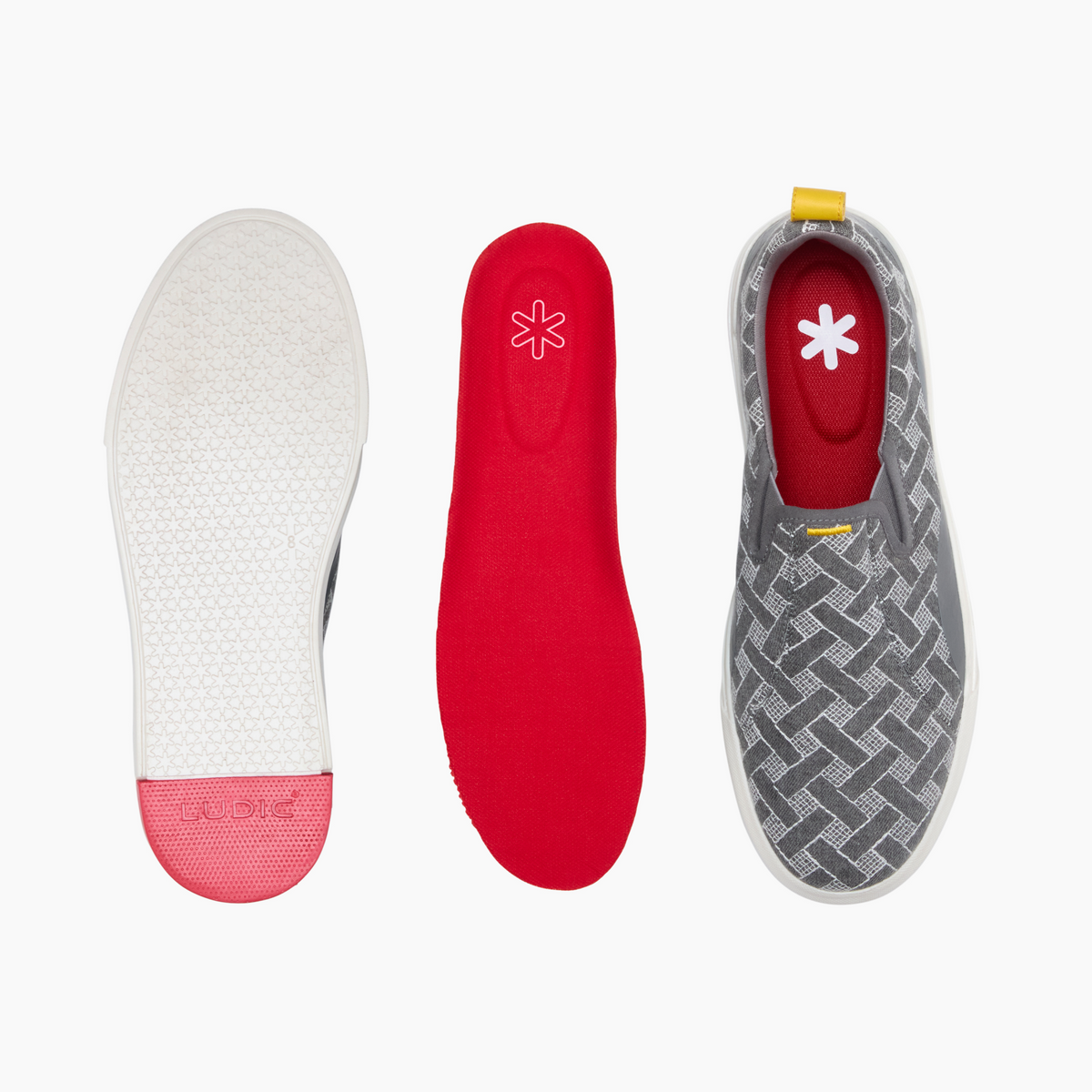 Enhanced Canvas Slip On Piscator Grey