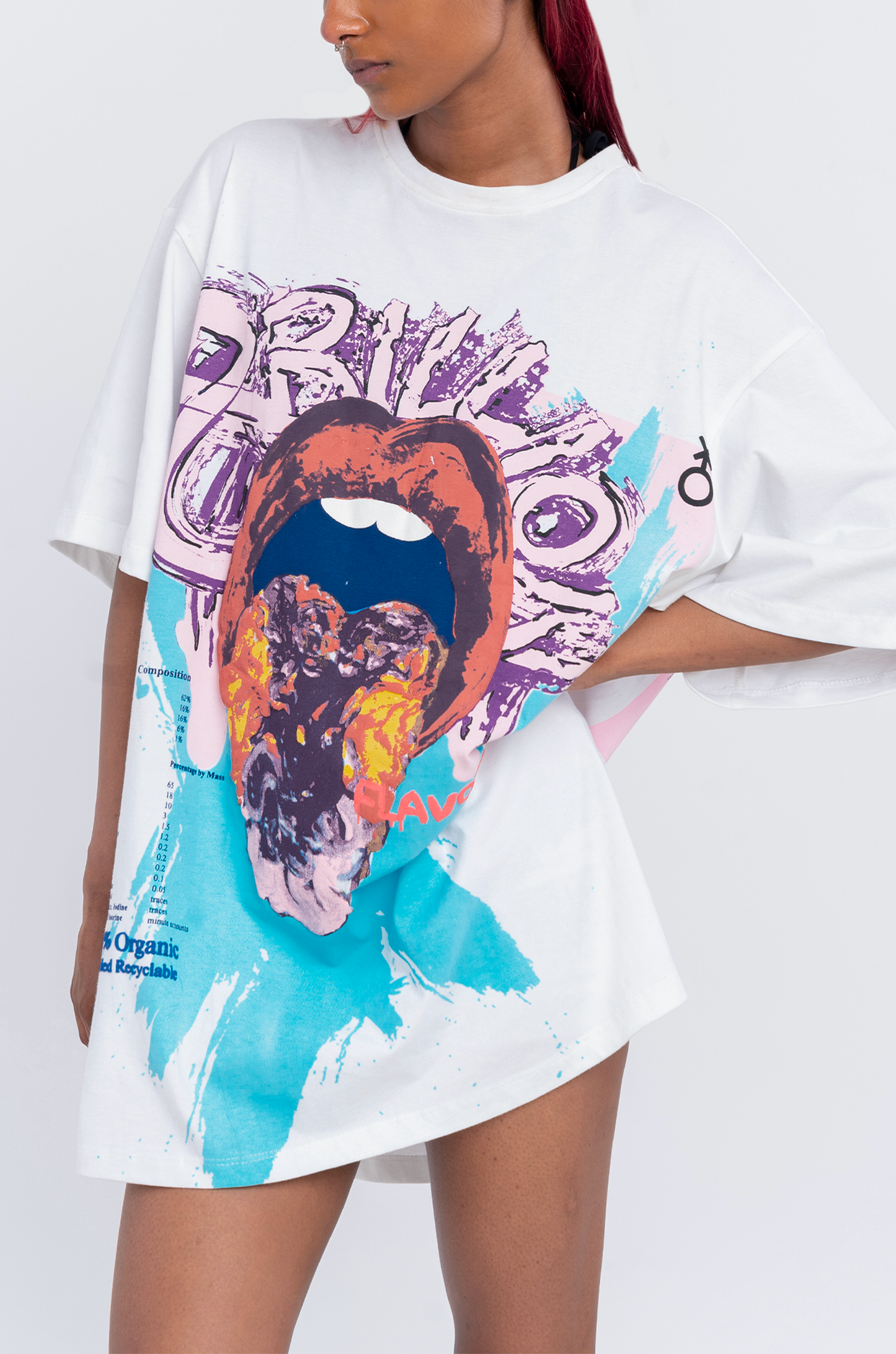 8 Billion Flavours' T-Shirt (White) | Huemn at Broadway