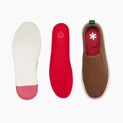 Enhanced Canvas Slip On Petichor Brown