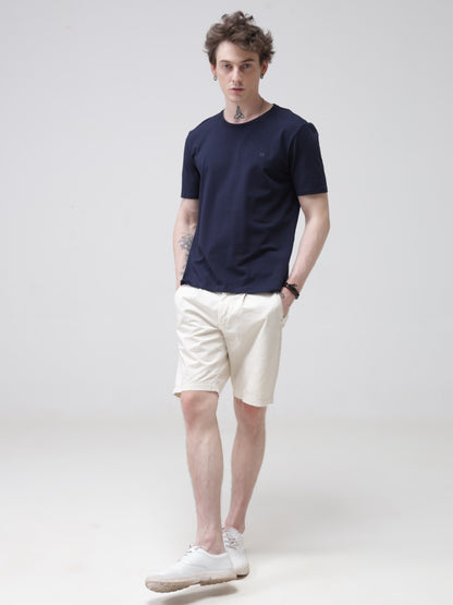 Crew Neck Tshirt | Anti Stain Anti Odor Water Repellent-BLUEMIST