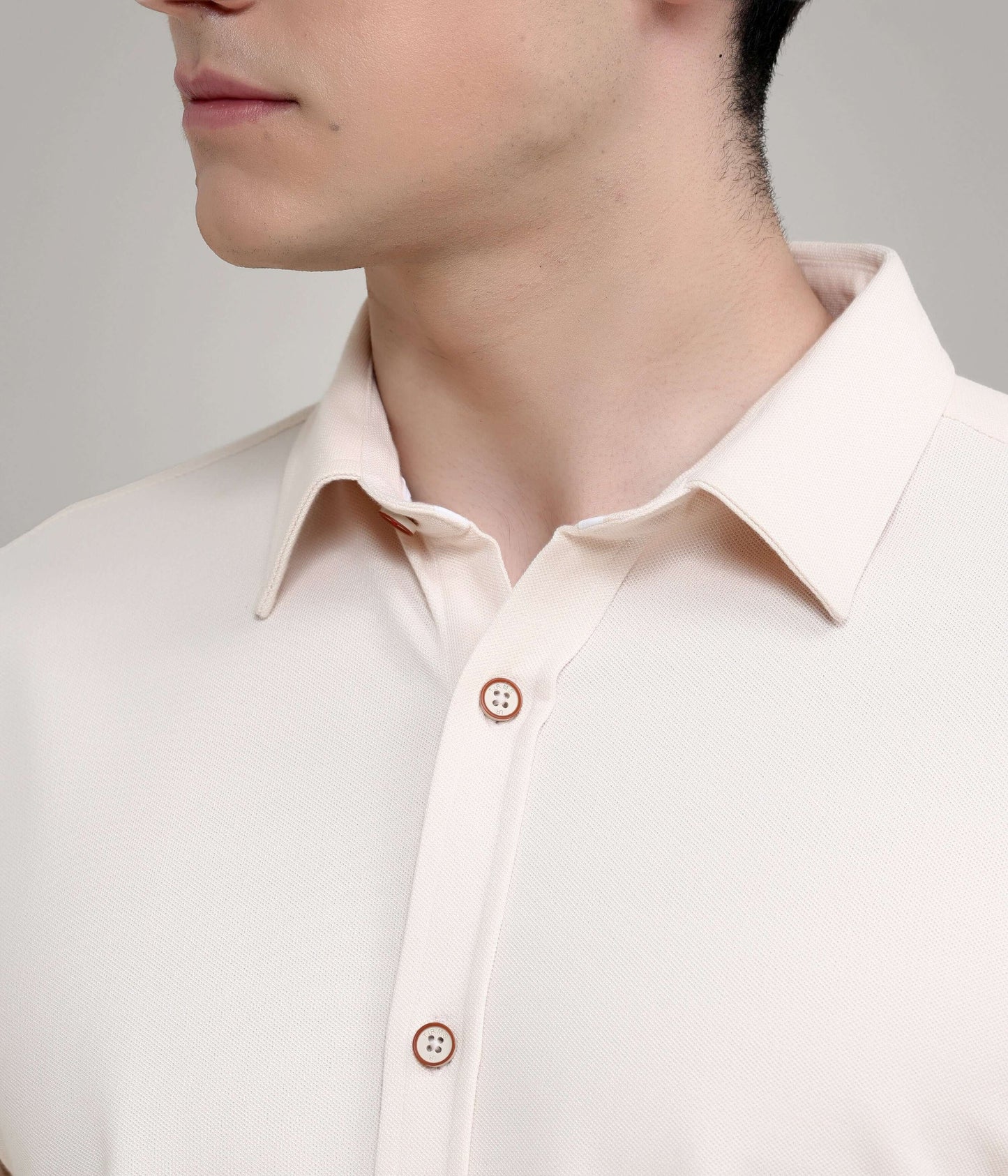 Shirt | Anti Stain Anti Odor Water Repellent   DUSKYBEIGE