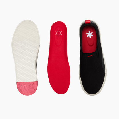 Enhanced Canvas Slip On Orca Black