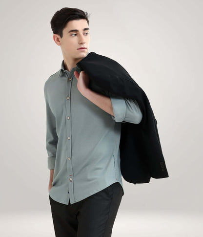 Shirt | Anti Stain Anti Odor Water Repellent   JADEITEGREEN