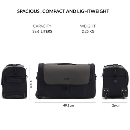 Carriall City Duffle (Black)Travel Bag 38.6 L