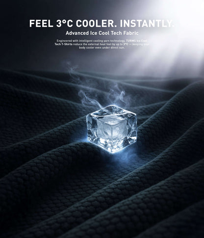 Crew Neck Tshirt |Cool Tech + UV Protectant + Anti Odour  OBSIDIANGREEN