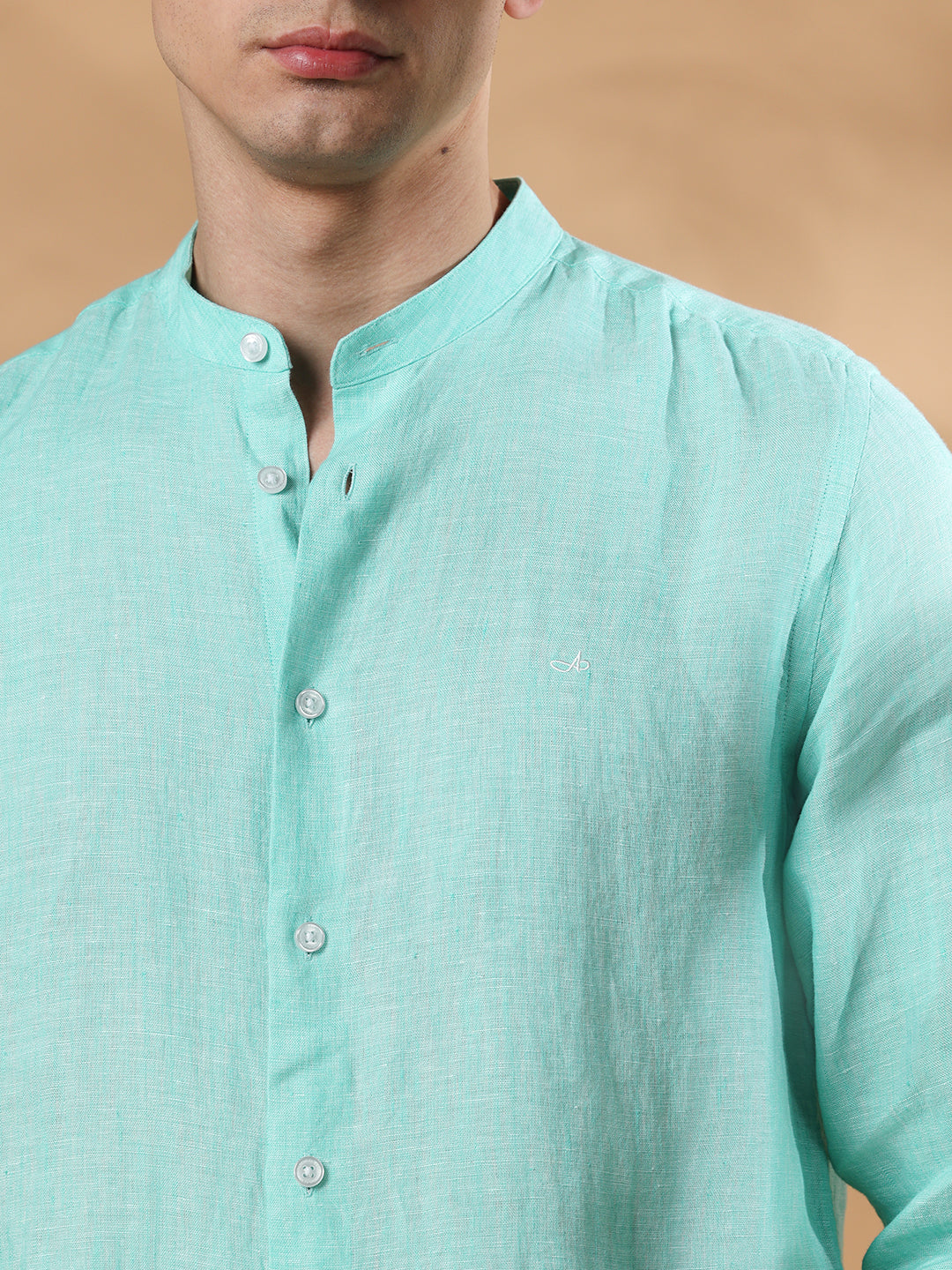 Green Slim Fit Formal Cotton shirt for men (X-CARLO)