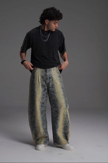 SHADOW PAISLEY UNISEX VALKYRE FABRIC JEANS