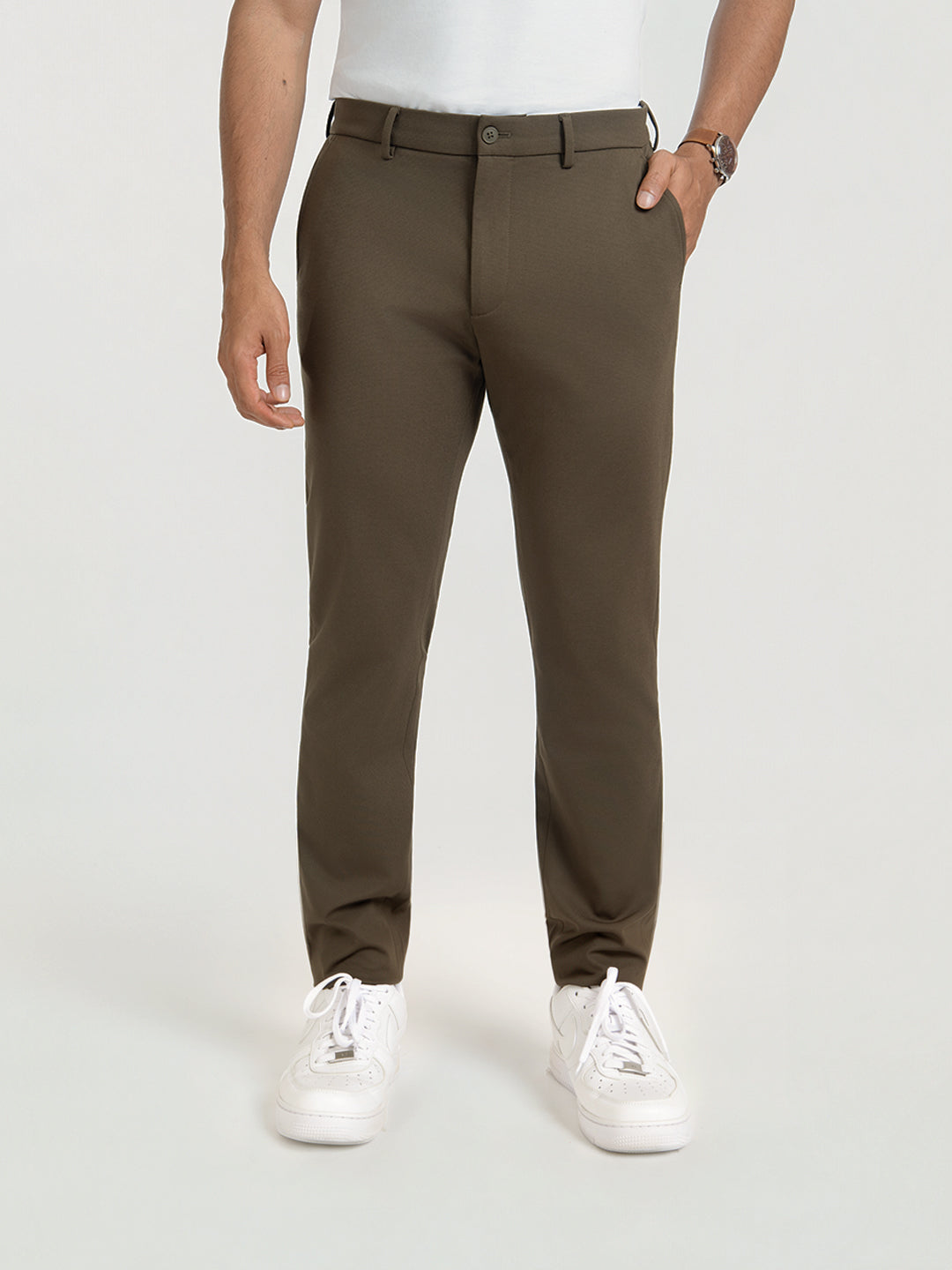Highland Olive Slim Fit Lightweight Power Stretch Pants