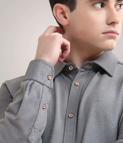 Shirt | Anti Stain Anti Odor Water Repellent   STORMYCHARCOAL