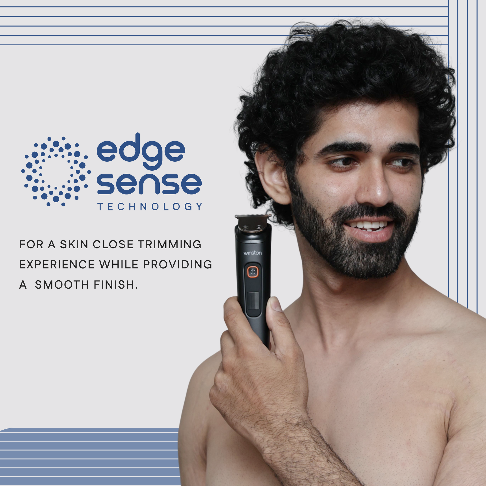 Groom X | Digital Multi-Groomer with 5 Trimming Heads & 8 Comb Lengths | Winston at Broadway