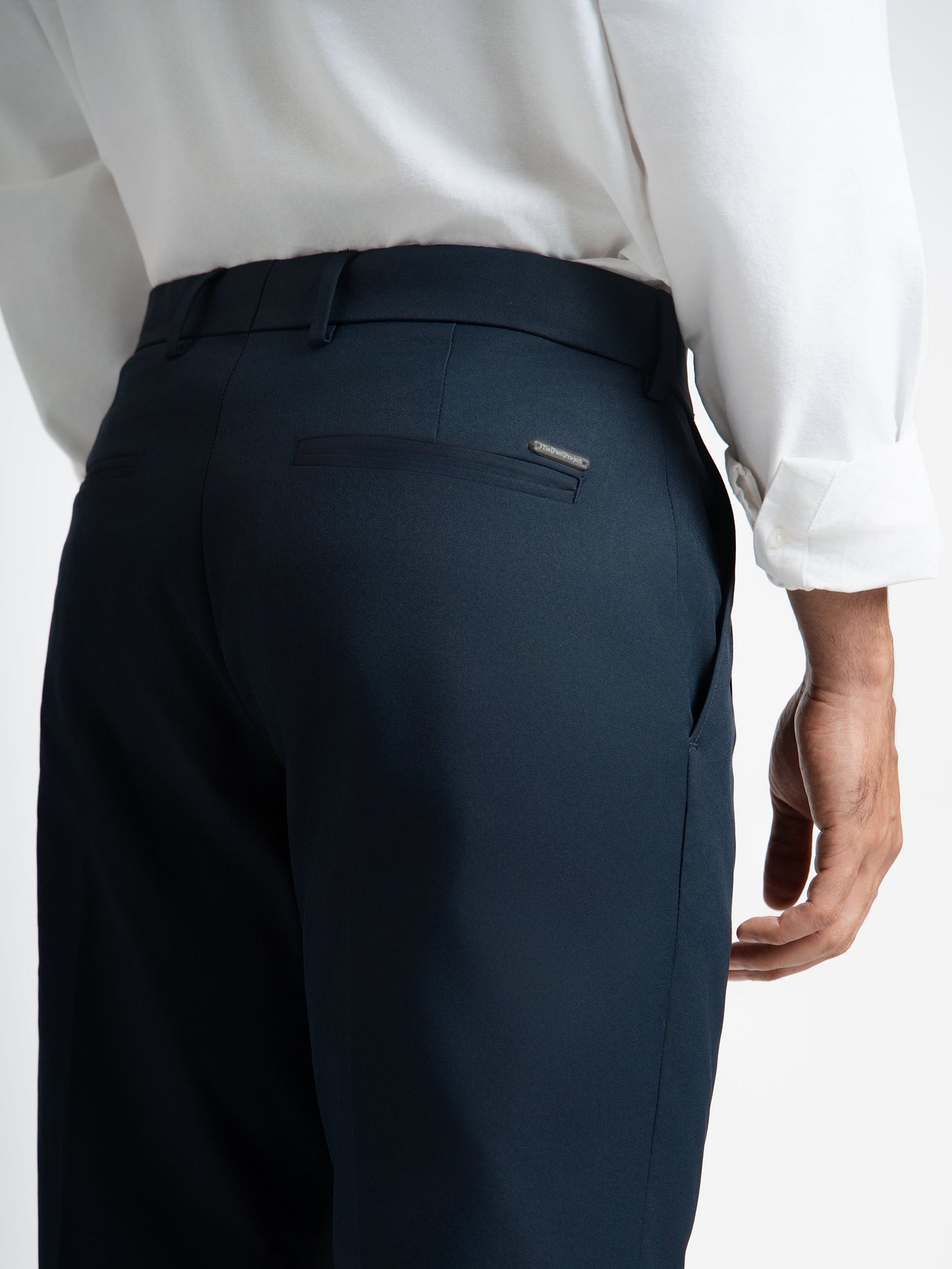 Japanese Navy Straight Fit Pleated Formal Trousers