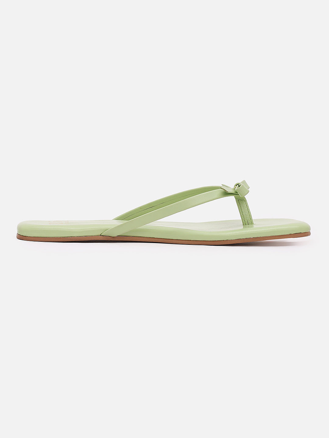 Tao By Tao Paris Breeza Women Green Slip On Flats With Bow