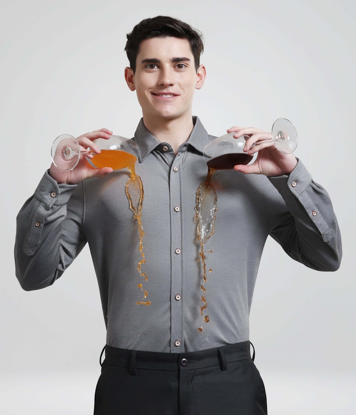 Shirt | Anti Stain Anti Odor Water Repellent   STORMYCHARCOAL