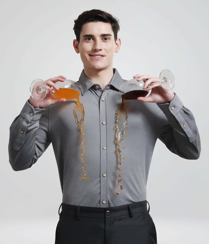 Shirt | Anti Stain Anti Odor Water Repellent   STORMYCHARCOAL