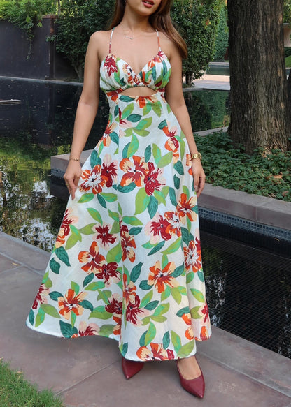 Florid midi dress