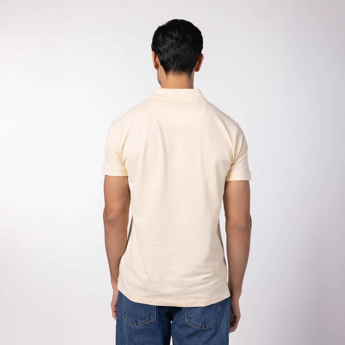 Men's Pique Polo - Beige