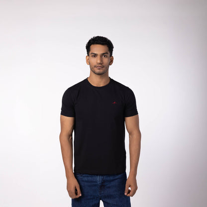 Lounge Stretch Roundneck T-Shirt - Black