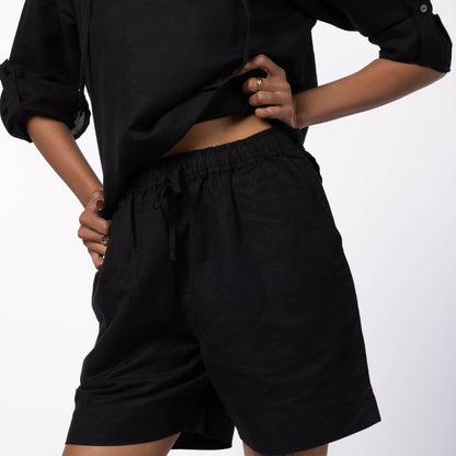 Women's Blended Shorts - Black