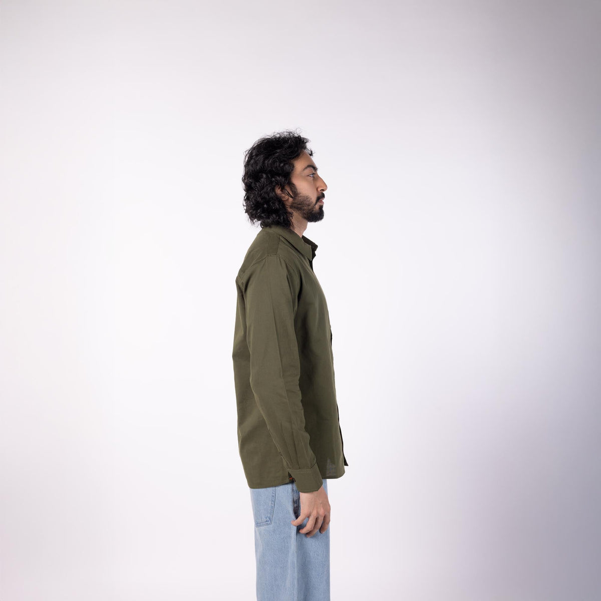 Men's Oxford Classic Collar Shirt - Olive