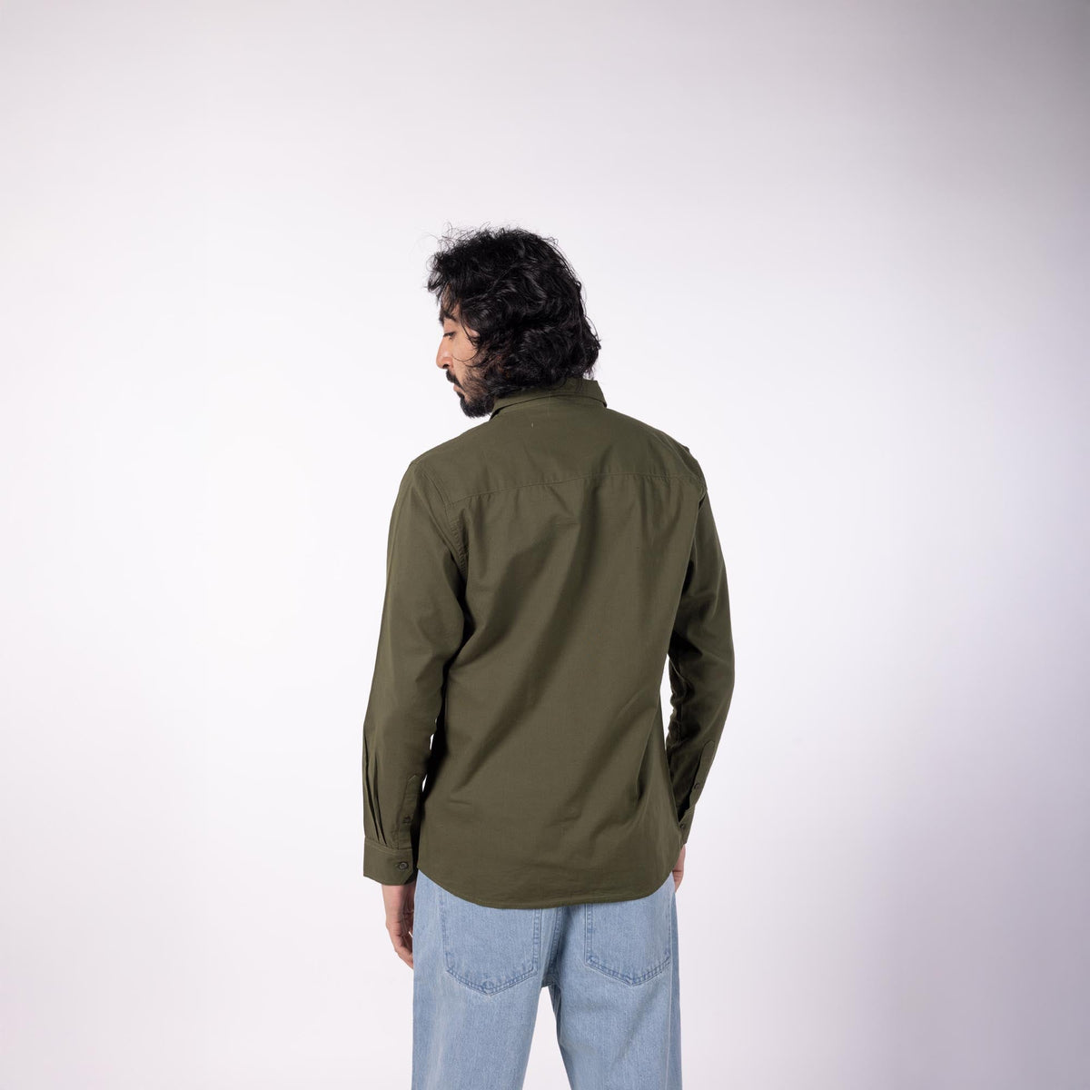 Men's Oxford Classic Collar Shirt - Olive