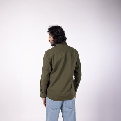 Men's Oxford Classic Collar Shirt - Olive