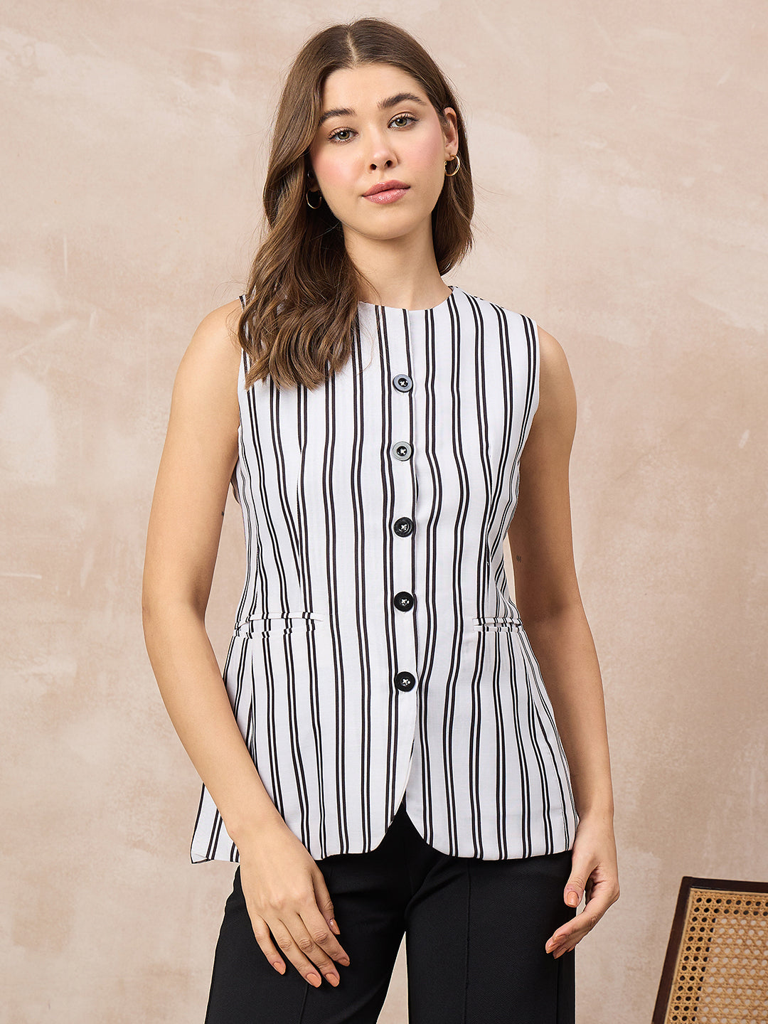 Pure Linen Tailored Waistcoat