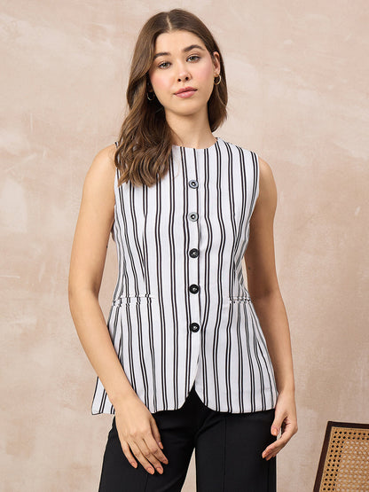 Pure Linen Tailored Waistcoat