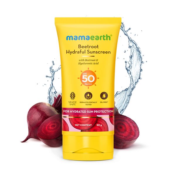 Mama Earth ME Beetroot Hydraful Sunscreen | Mamaearth at Broadway