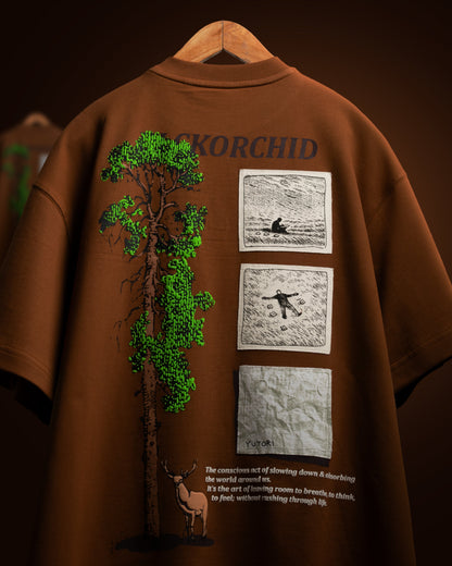 YUTORI T-SHIRT [MOCHA]