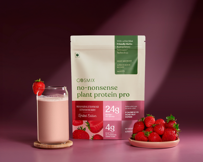 No-Nonsense Plant Protein - Mahabaleshwar Strawberry Pro | COSMIX at Broadway