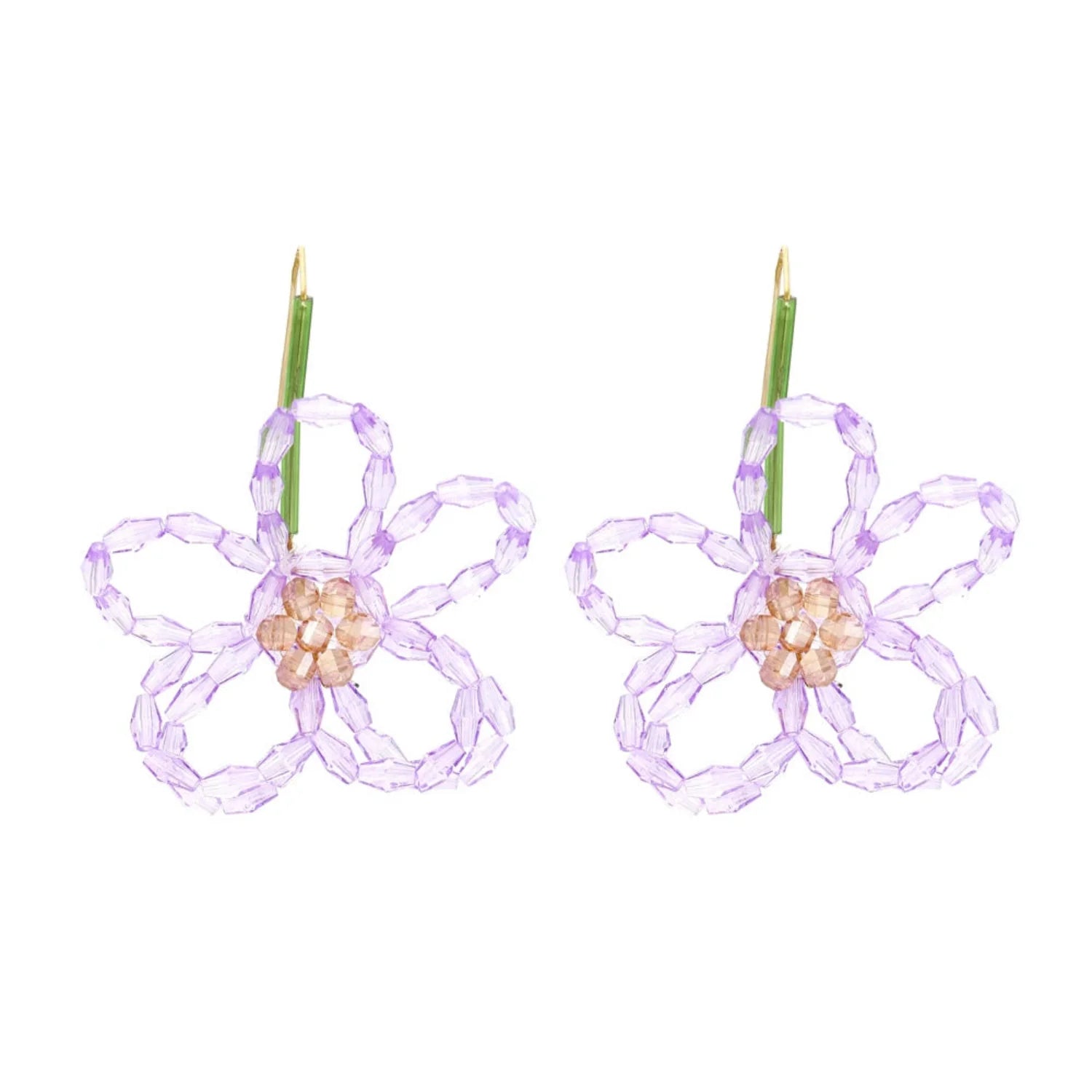 Lavender Crest Drop Earrings JLT13320 | Just Lil Things at Broadway