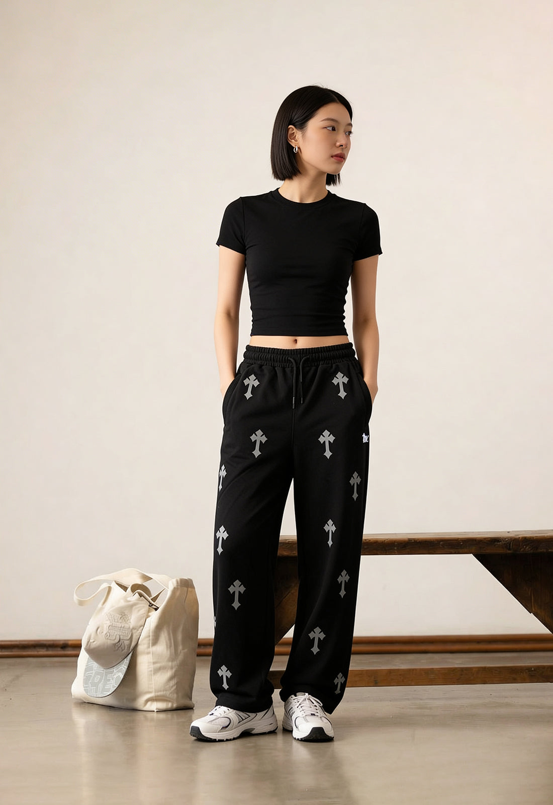 Gothic Cross Signature Cotton Pant