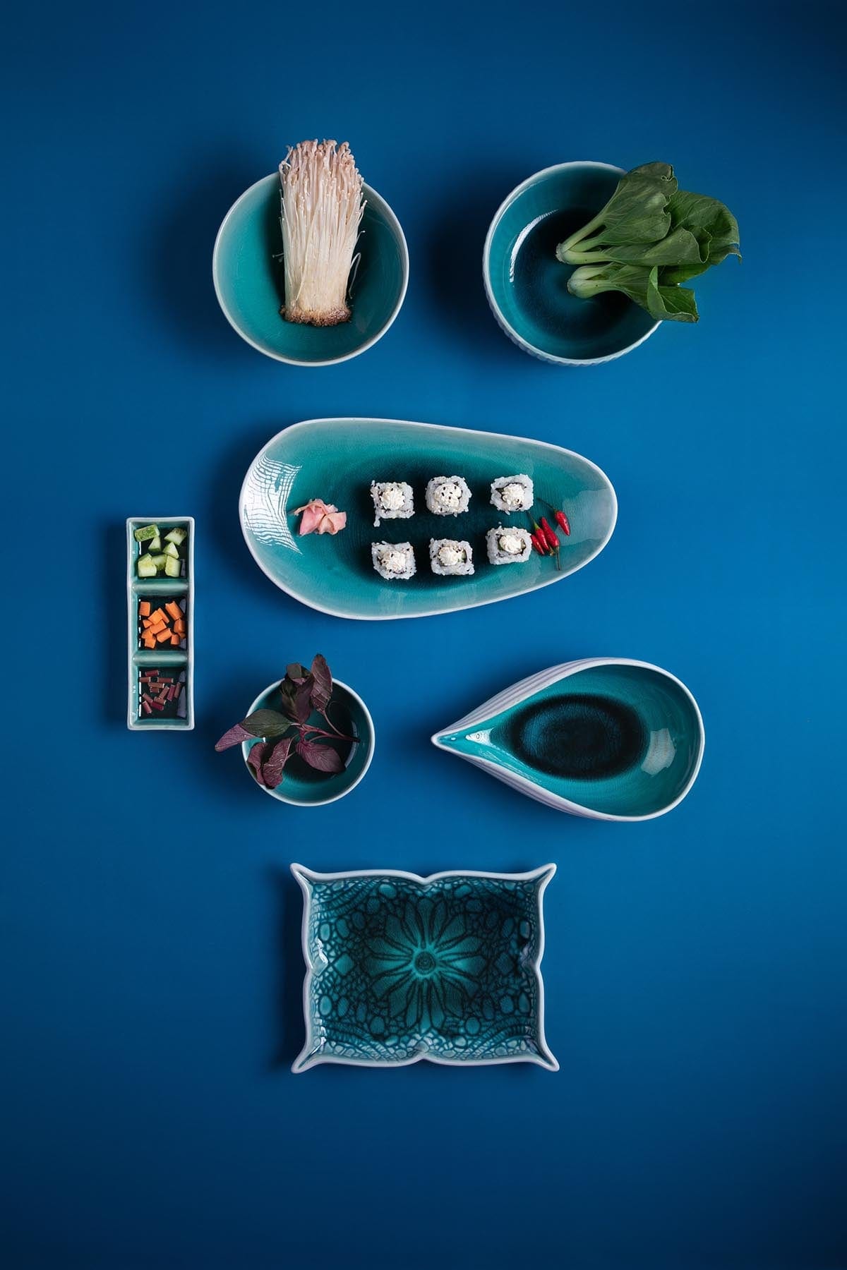 Midori Ceramic Oval Platter