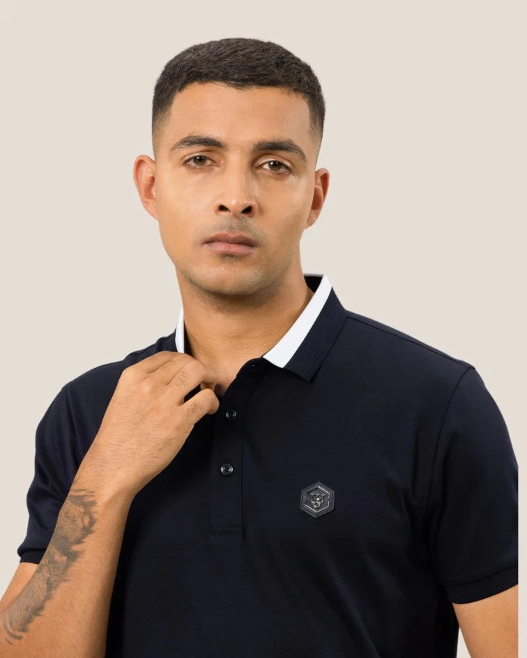 Afterglow Waffle Poloshirt