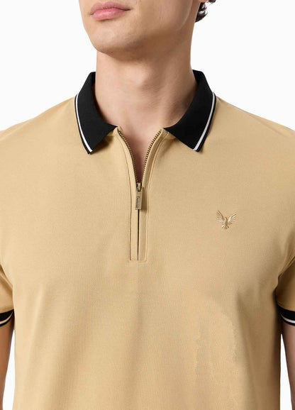 AZURE TRIM POLO BEIGE