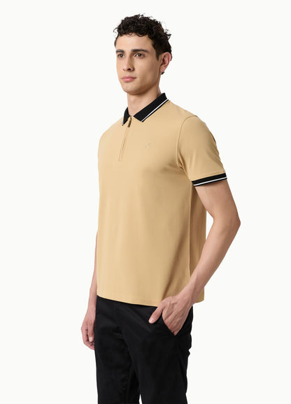 AZURE TRIM POLO BEIGE