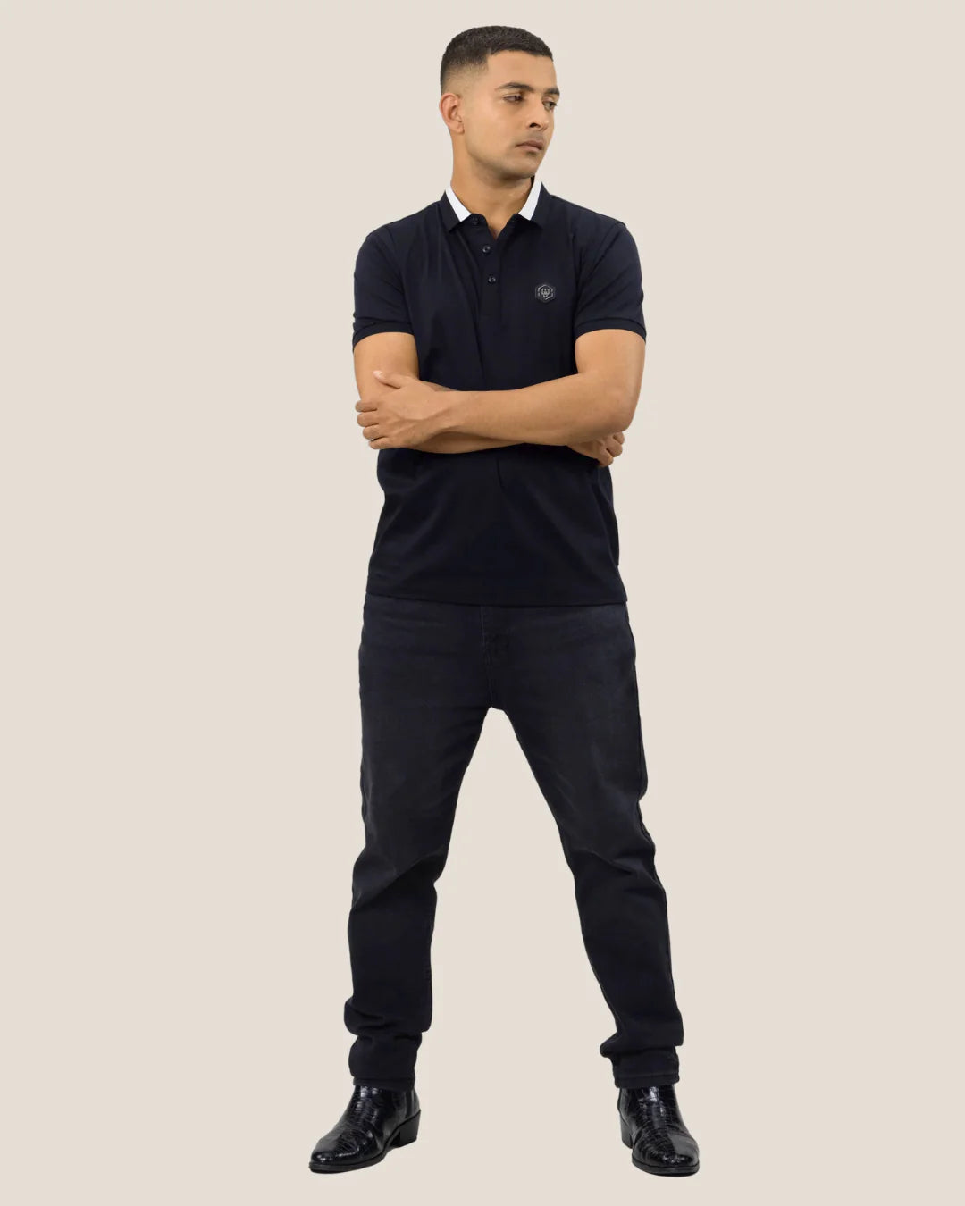 Afterglow Waffle Poloshirt